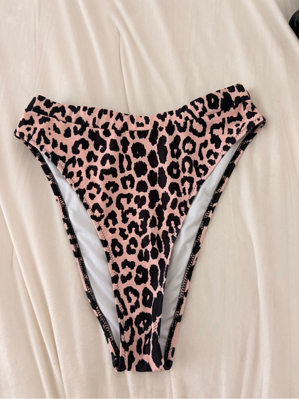 bloom Pink and Black Leopard Bikini Bottoms
